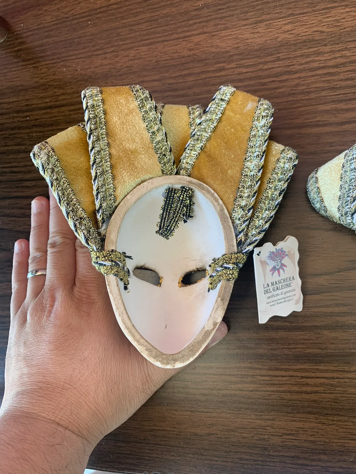 2 x Venetian Carnival Masks image indicator(4)