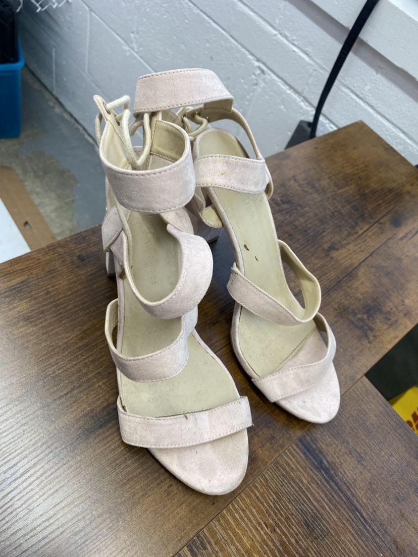 Baby Pink Lace-Up Heels - photo 2