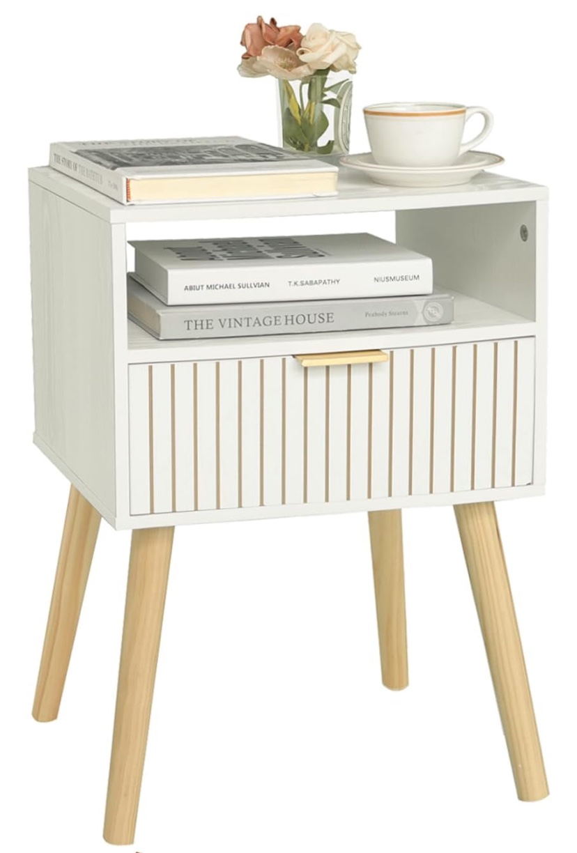 Nightstand with Drawer and Shelf - New (assembly required)