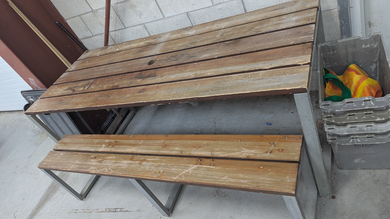 Picnic Table and Bench - photo 3