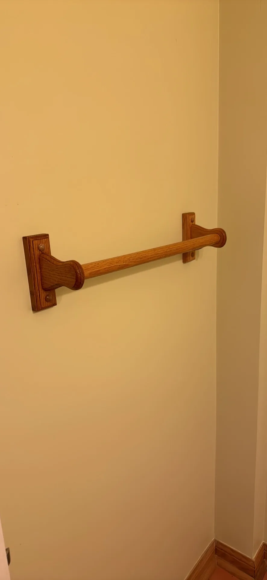 Wooden Towel Rack towel , towel ring ,and toilet paper holder image indicator(4)