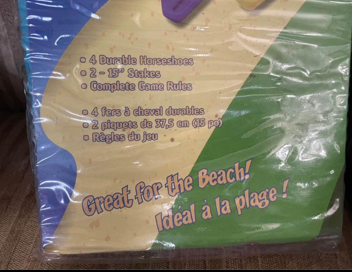 New Plastic Beach Horseshoes Game - photo 3