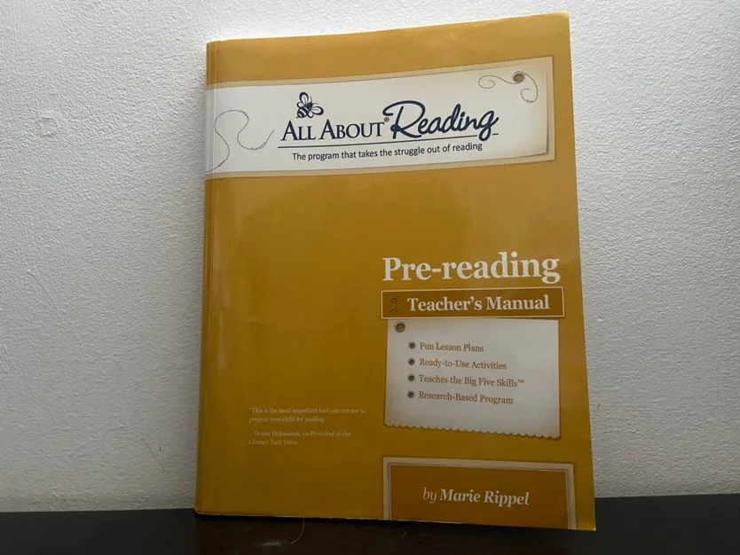 All About Reading Pre Reading Teachers Manual Paperback thumbnail