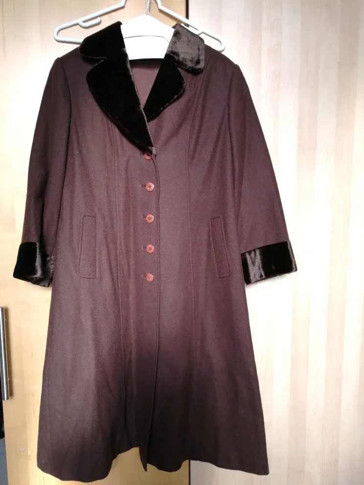 Vintage wool coat women S-M (dry cleaned) image indicator(5)