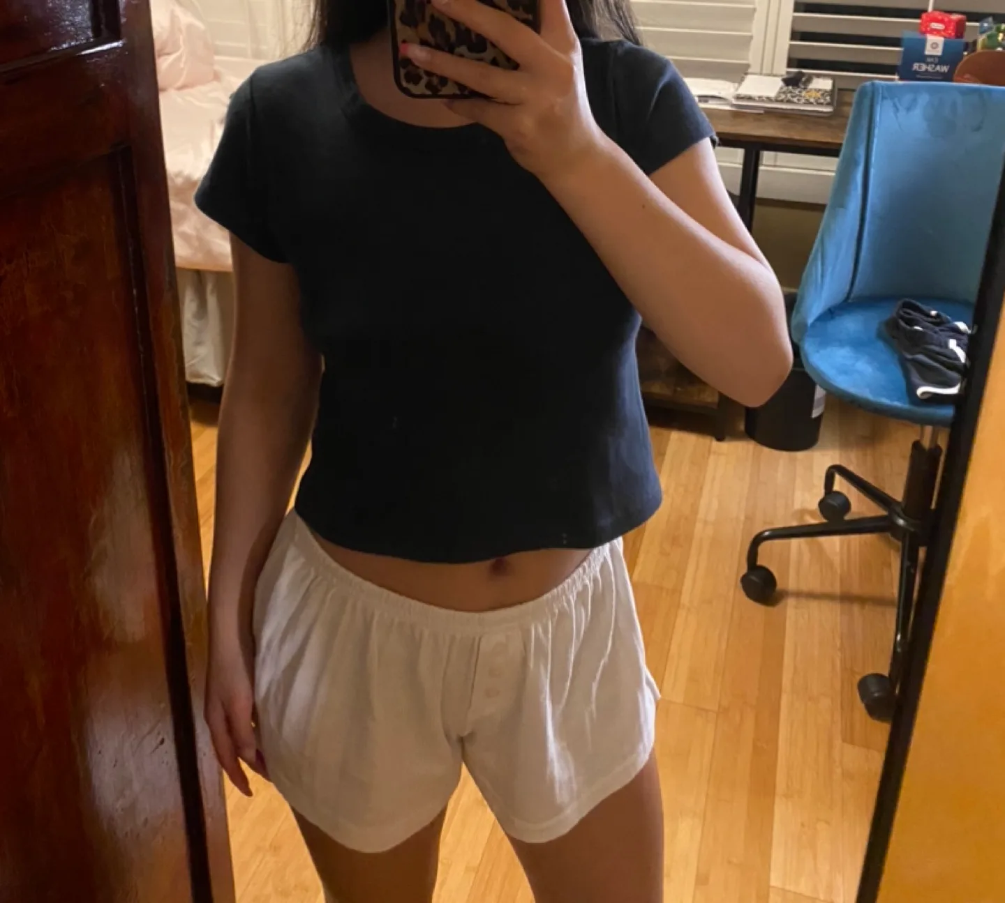 Brandy Melville navy tee image indicator(4)