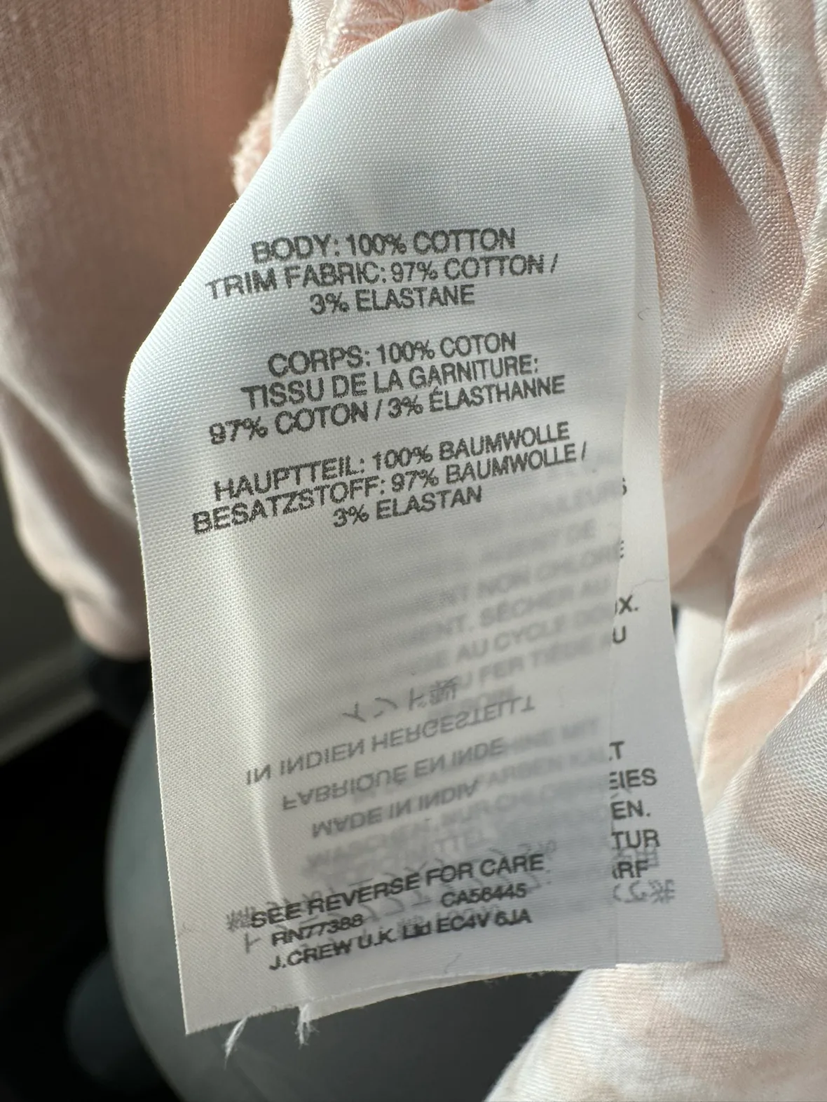 J. Crew Pink Tie Back Sweatshirt image indicator(4)