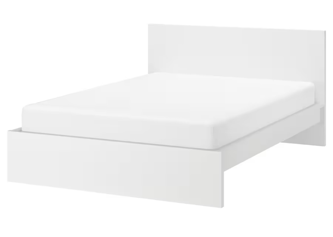 Ikea Malm Queen Size Bed Frame and Base