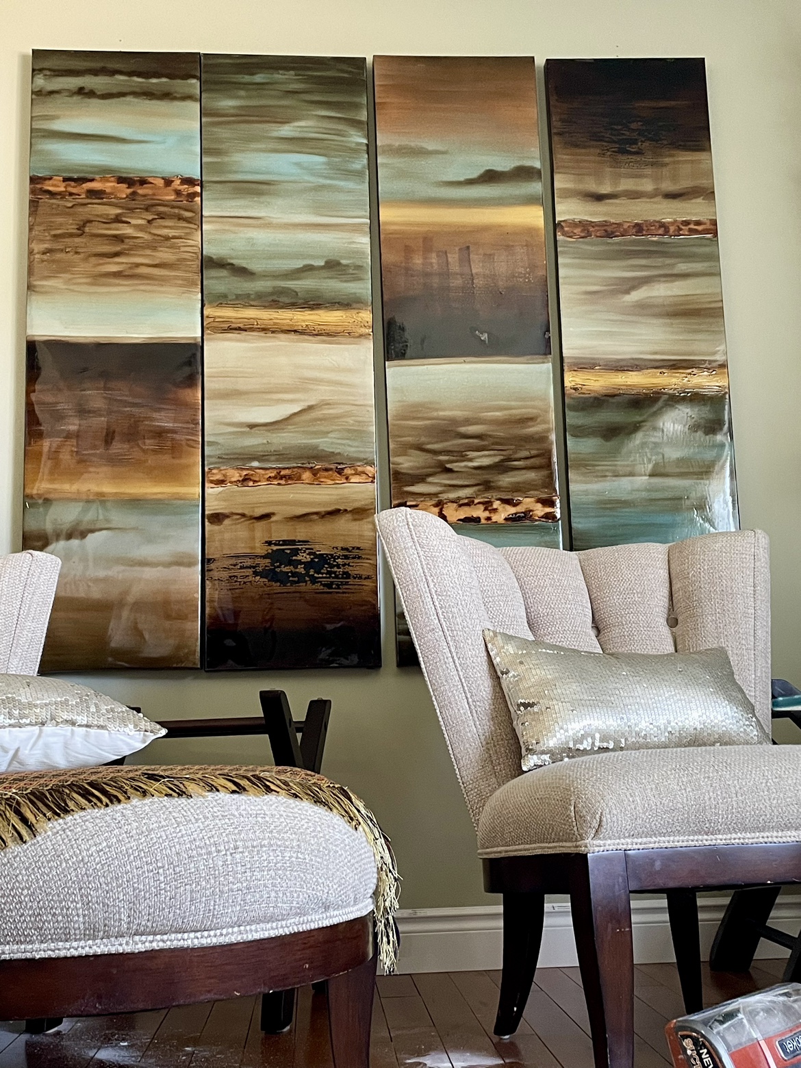 Abstract Art - 4 Panel Set - photo 2