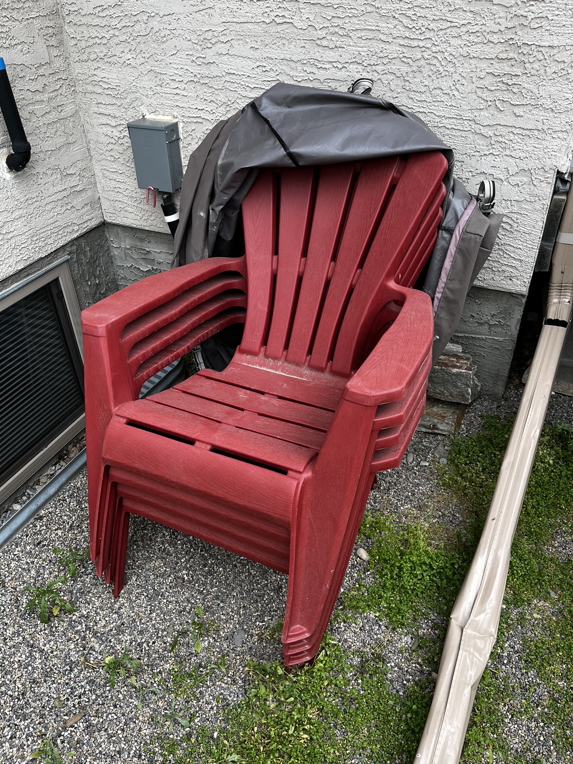 Red Adirondack Chairs