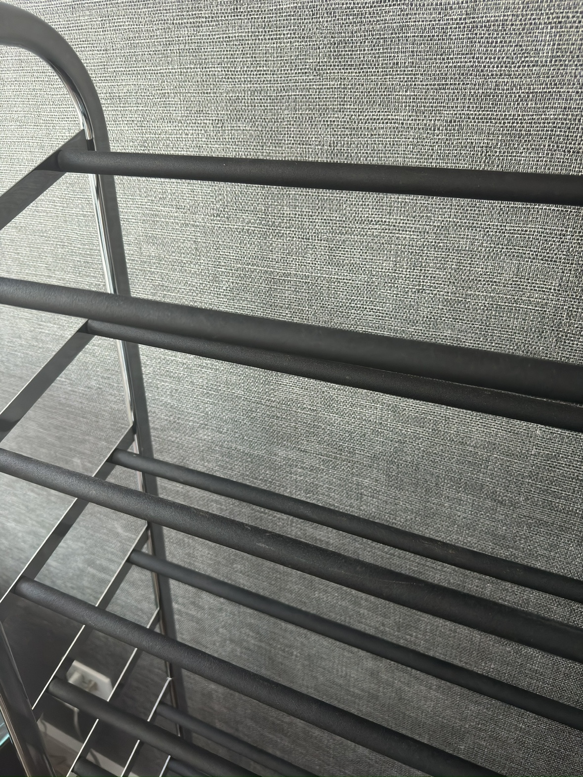 Silver and Black Shoe Rack - photo 5