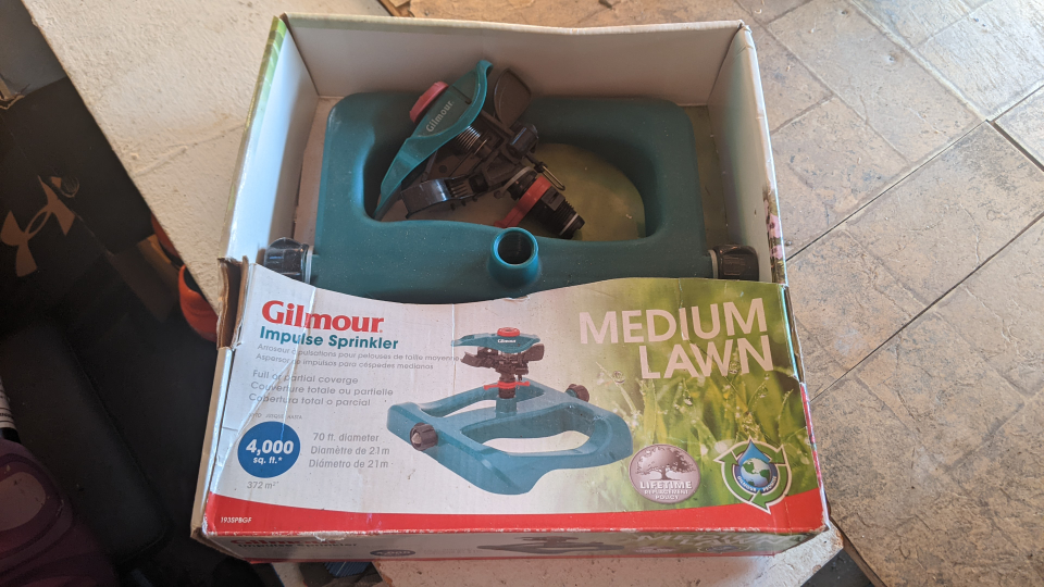 Gilmour impulse sprinkler medium lawn