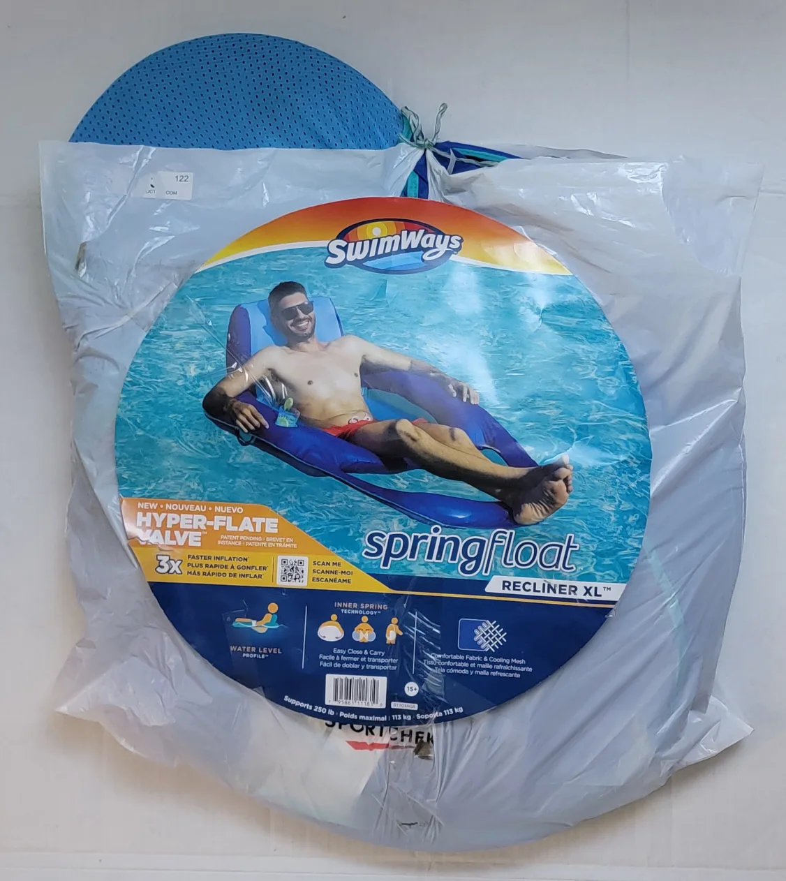 SwimWays Spring Float XL Recliner Chair for Swimming Pool image indicator(9)