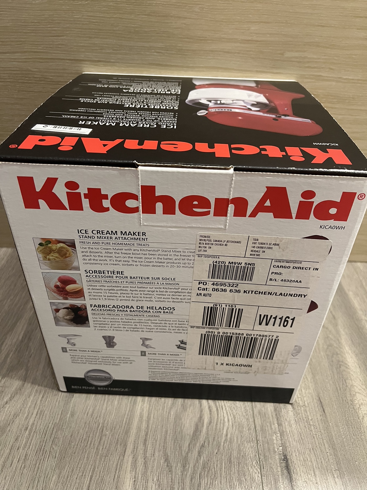 KitchenAid Ice Cream Maker Attachment Bowl - photo 4