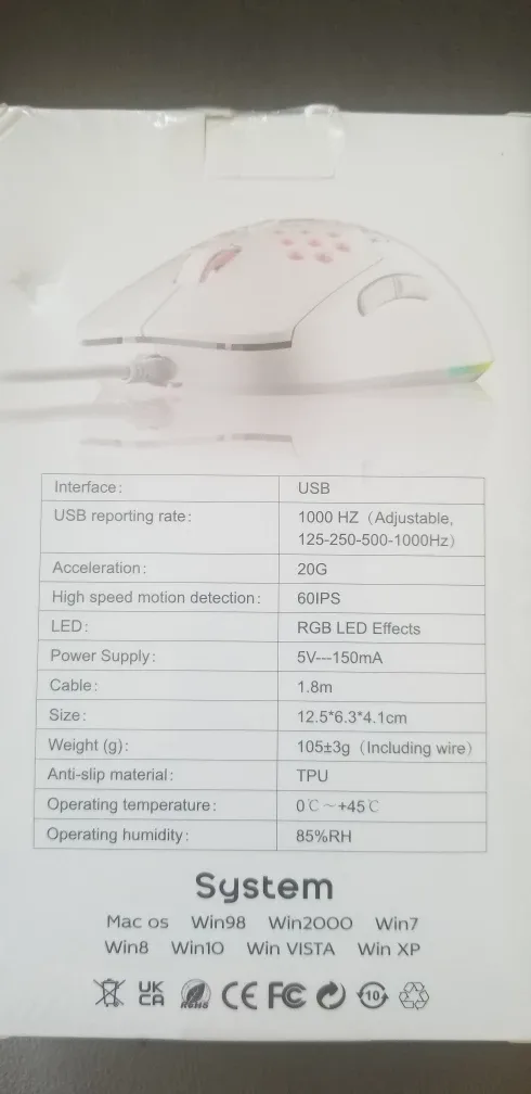 Mouse with RGB Lighting image indicator(7)