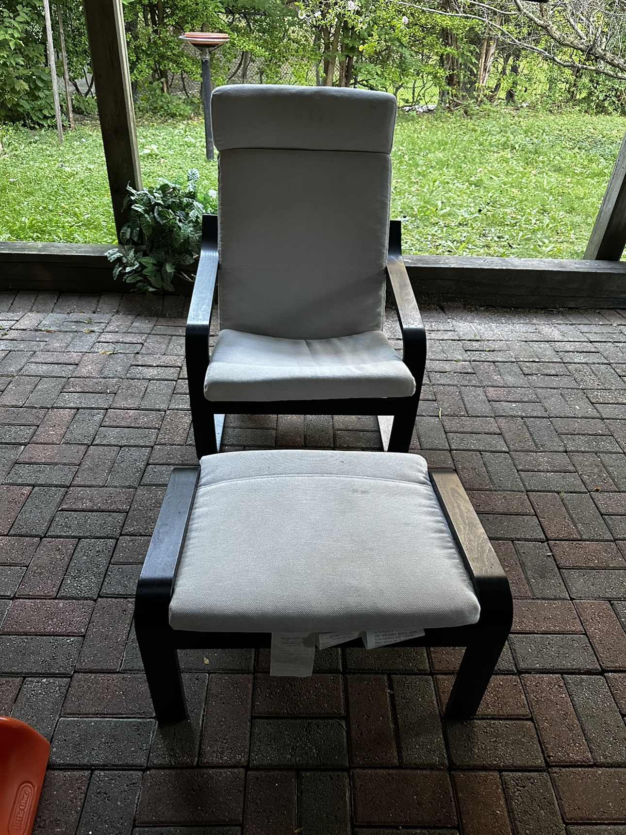 IKEA Armchair and foot rest - photo 2