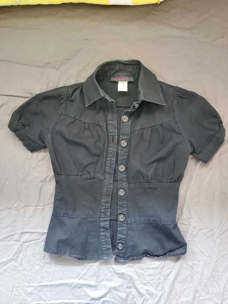 Black Button Up Blouse thumbnail
