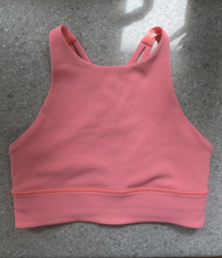 Lululemon Energy Bra High Neck Long Line Ribbed - size 6 - photo 3