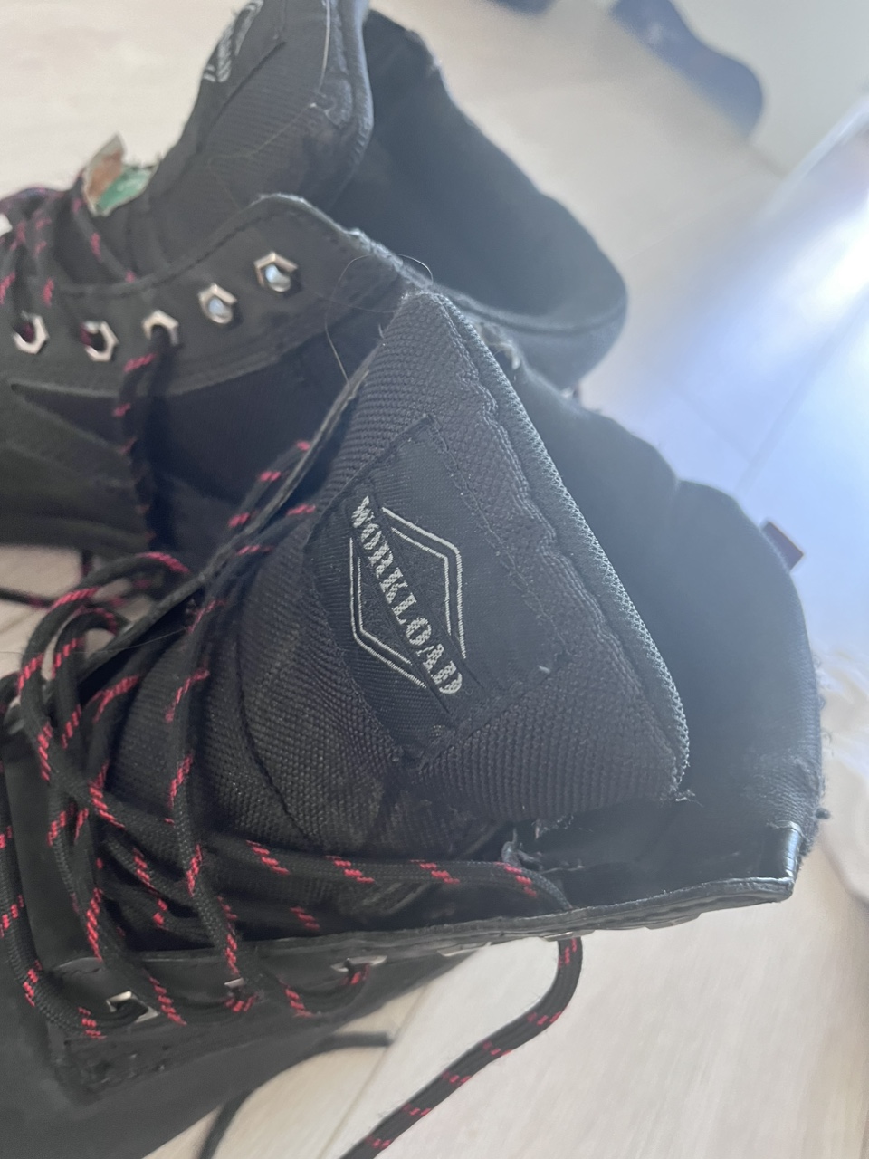 Black Workload Boots and Gloves - photo 3