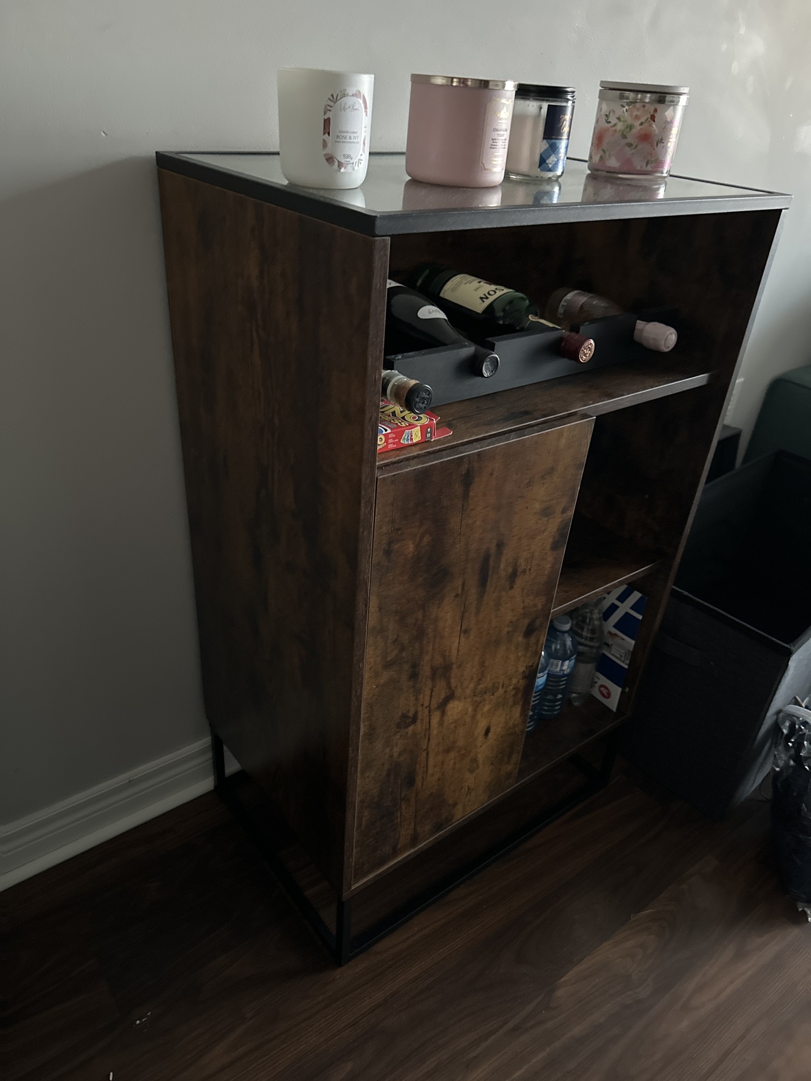 Wooden Cabinet with Glass Top - photo 4