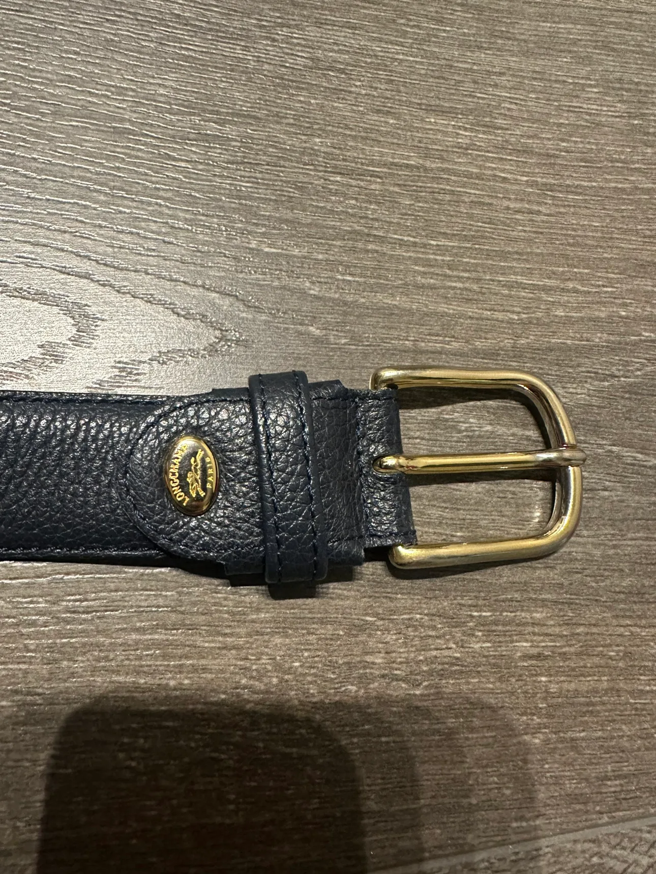 Longchamp Leather Belt navy blue image indicator(3)