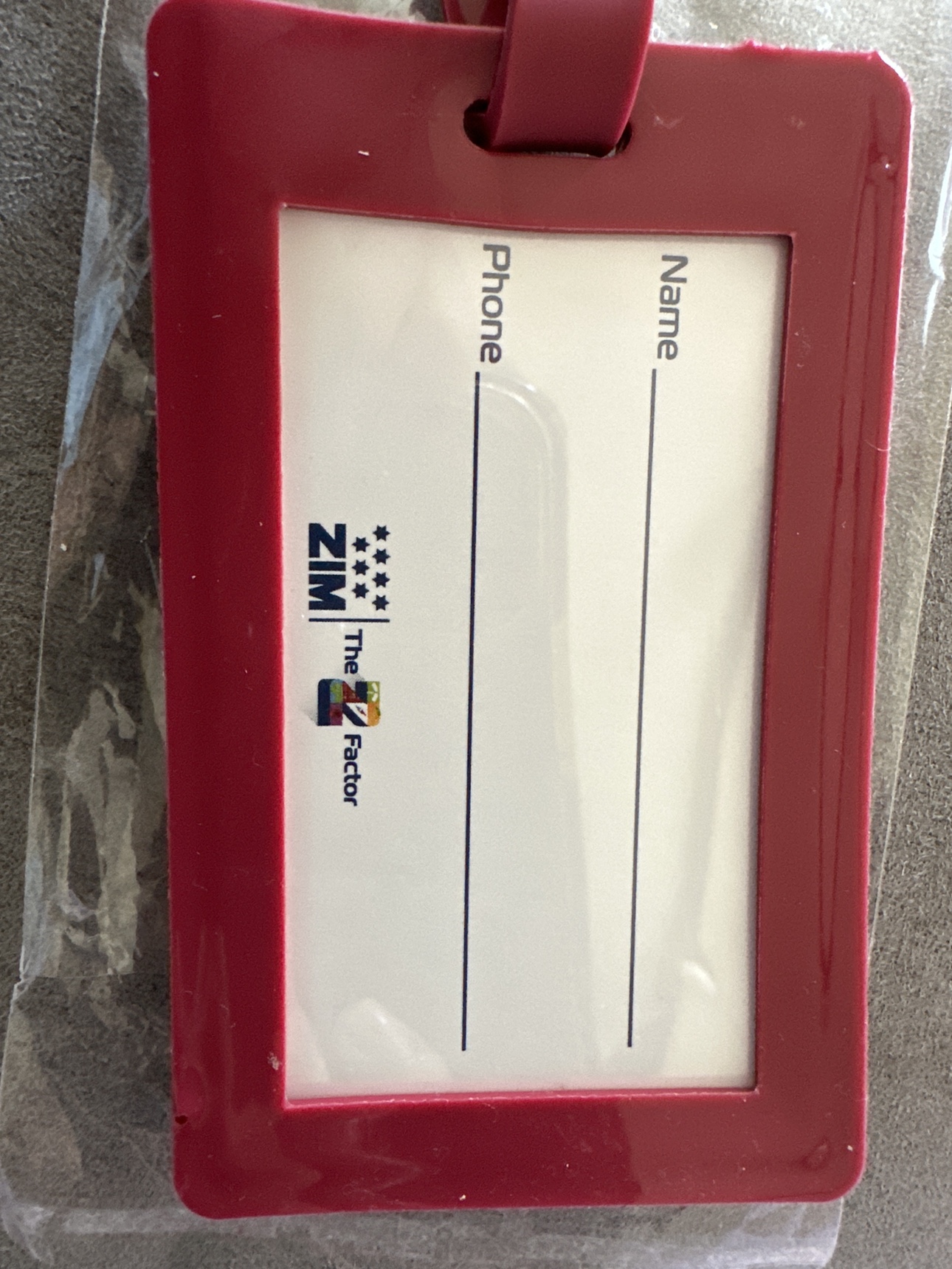 ZIM Luggage Tag #freecycle - photo 3