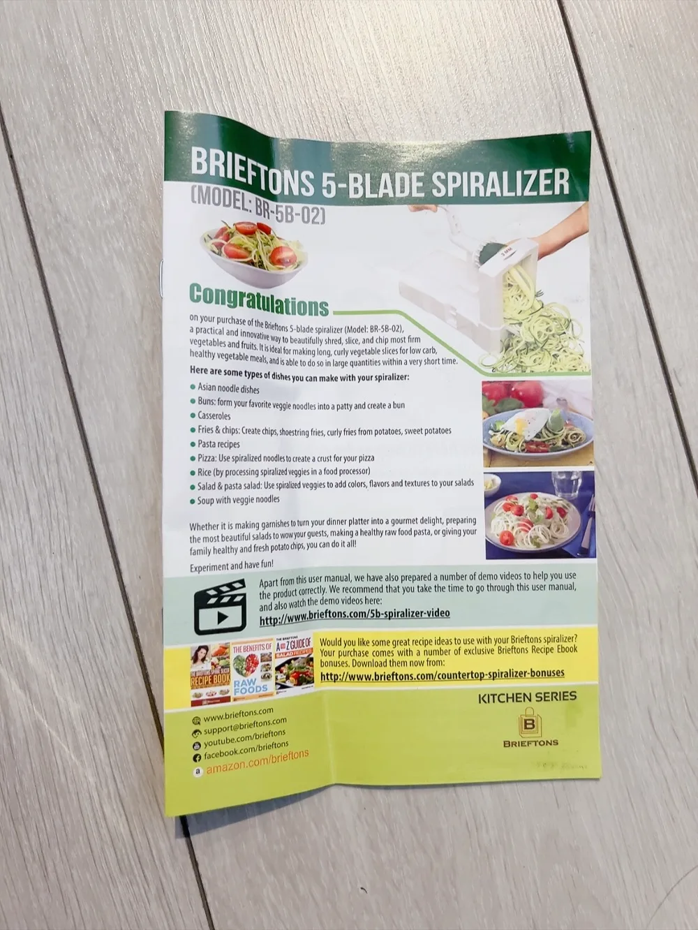 Brieftons 5-Blade Vegetable Spiralizer: Strongest Spiral Slicer image indicator(5)