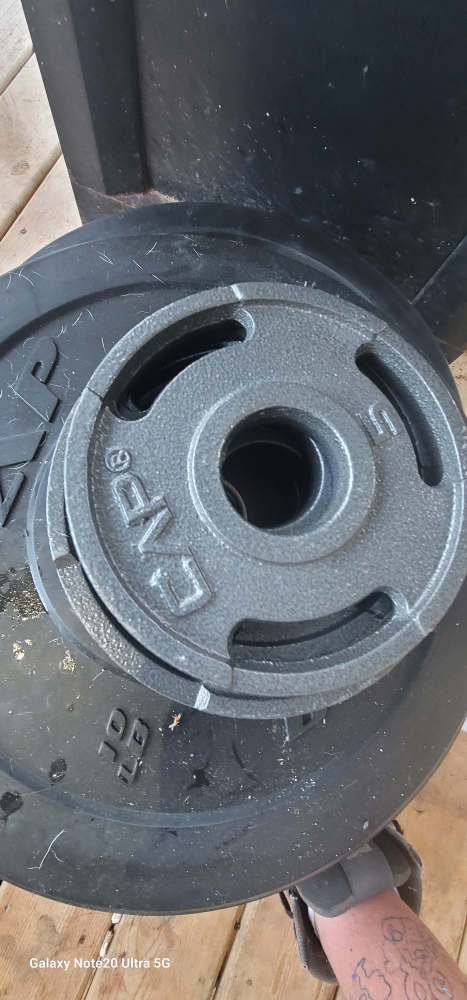 Weight Bench with Barbell and Weights - photo 4