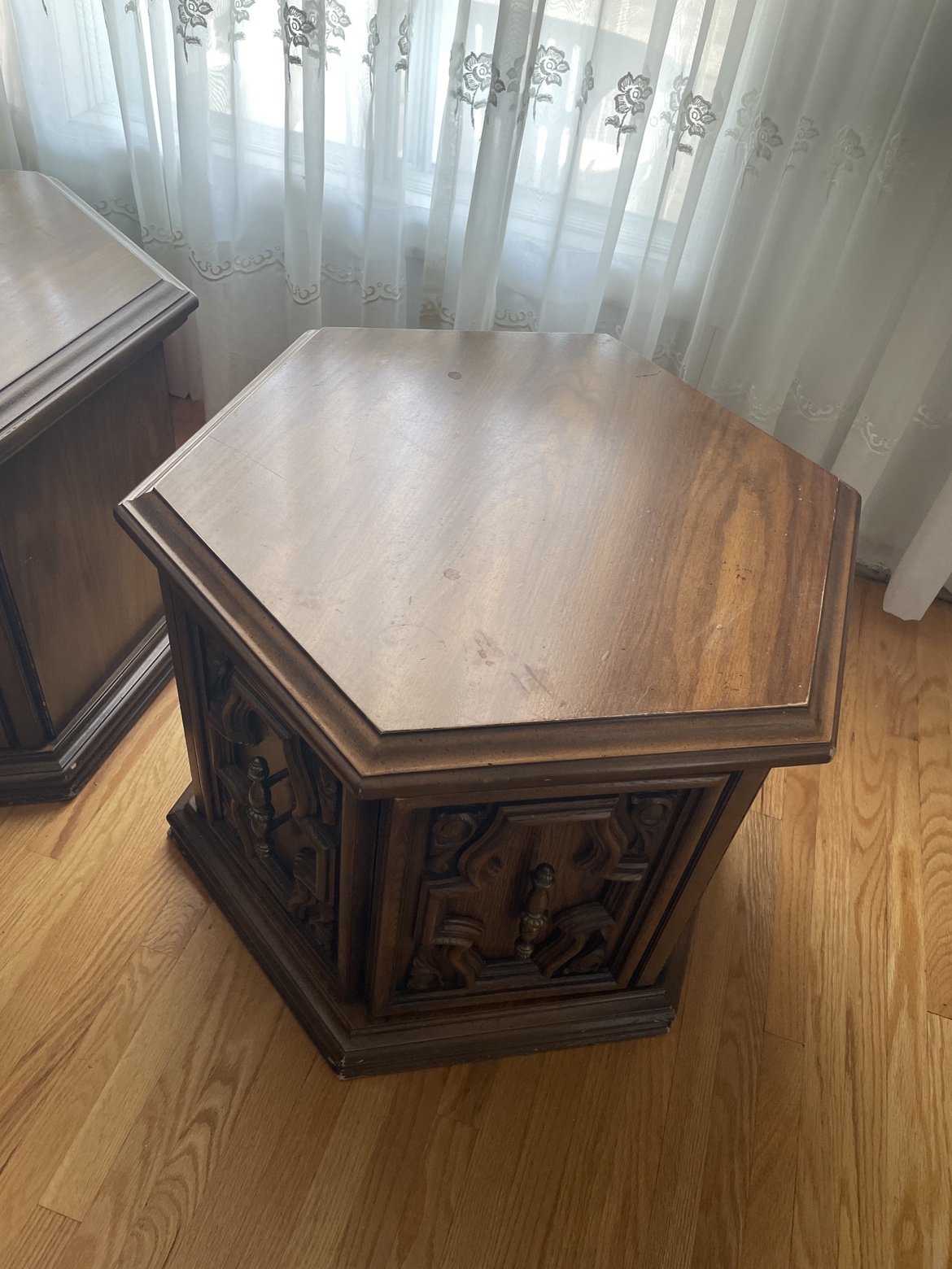 Pair of Octagonal End Tables #freecycle