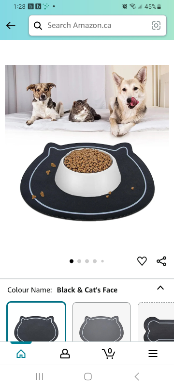 Cat Shape, Pet Feeding Food Bowl Mat, Non-Slip, Quick Dry - photo 5