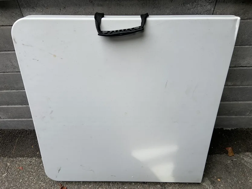 Adjustable Height Folding Table 4ft w/ Handle guc thumbnail
