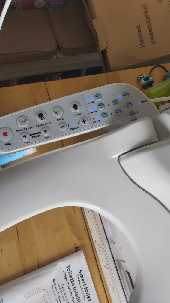 smart toilet seat NEW heated ,self clean ,massage wash dry, ect. - photo 2