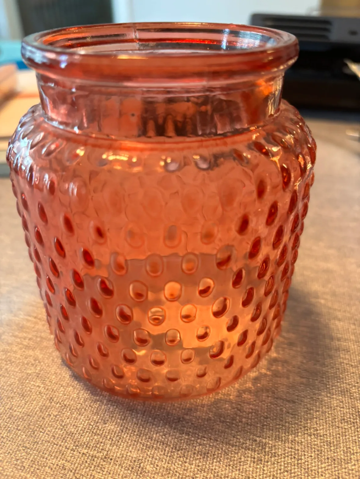 Pink Glass Jar image indicator(2)