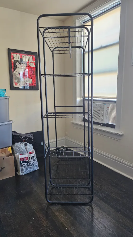 Black Metal Clothing Rack thumbnail