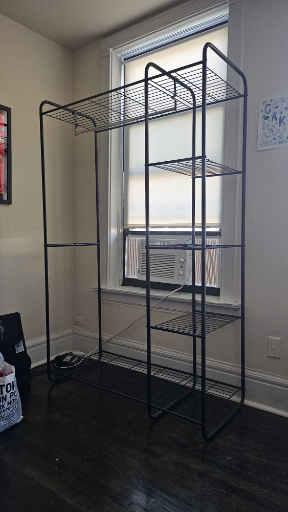 Black Metal Clothing Rack - photo 2