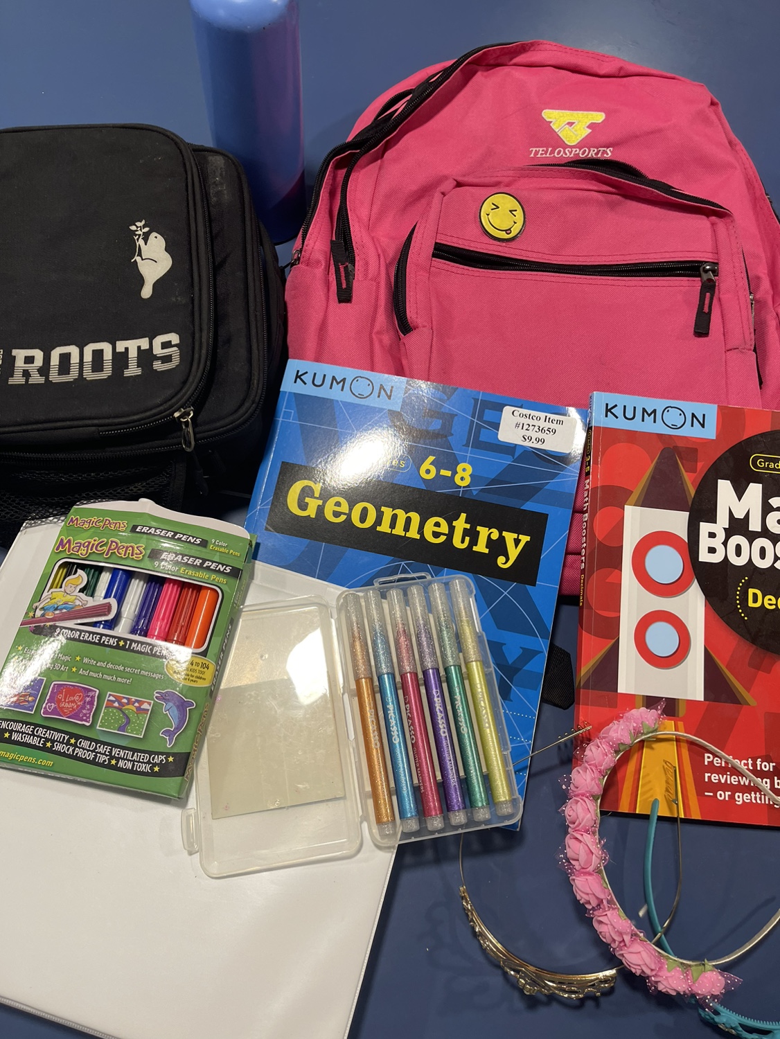 Pink Telosports Backpack and Other Items