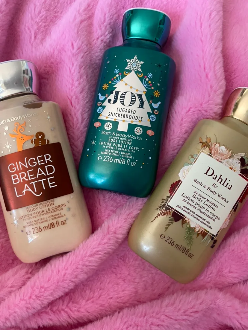 Set of 3 Bath & Body Works holiday  lotions thumbnail