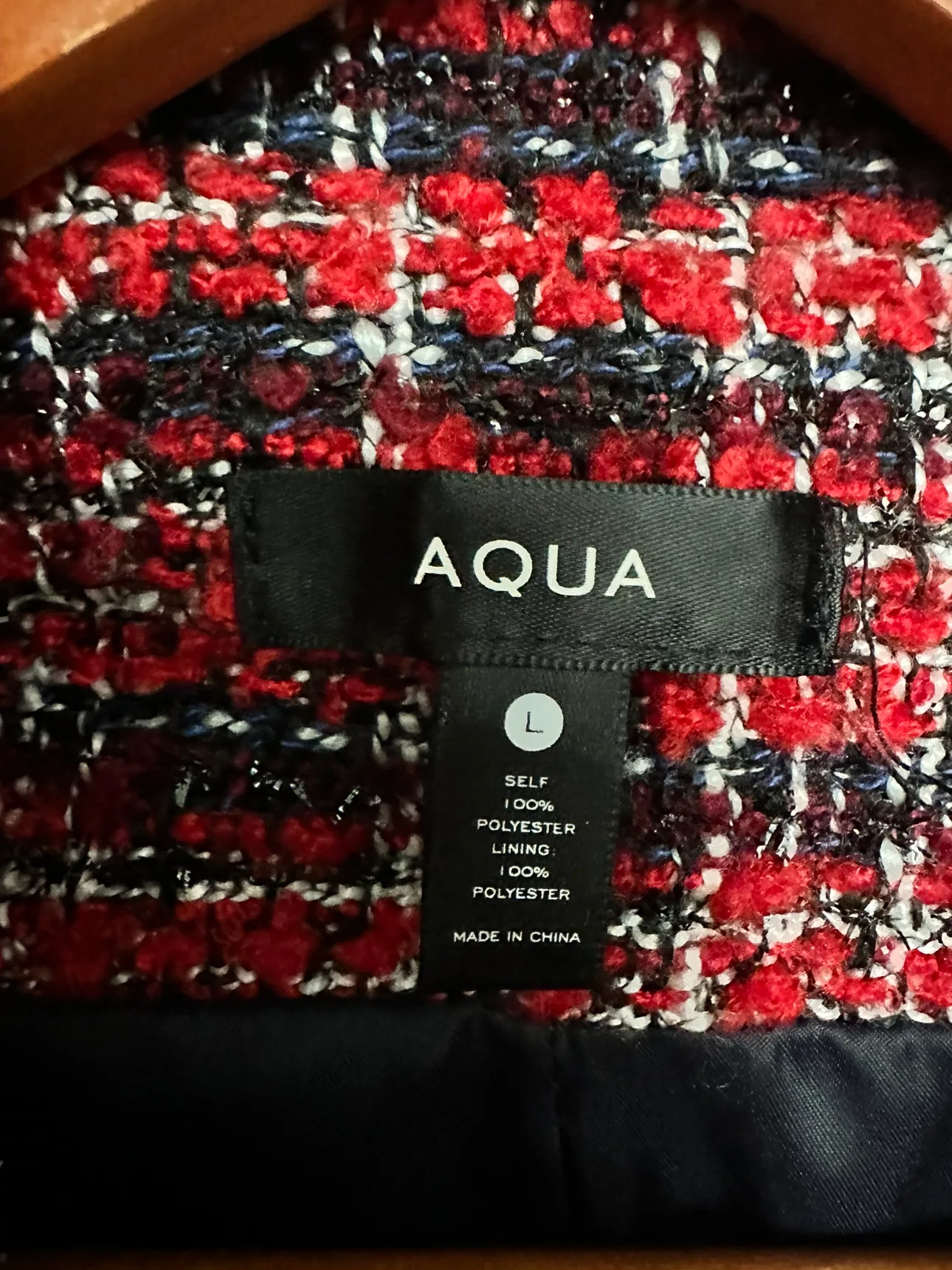 Aqua Red & Black Tweed Blazer image indicator(2)