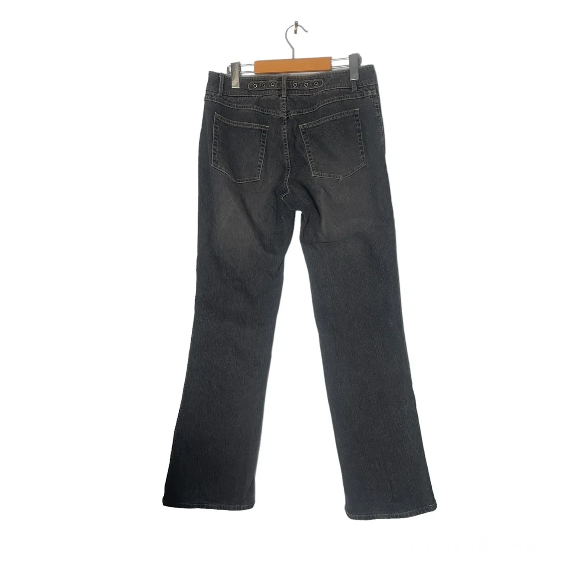 Elie Tahari Black Straight Leg Jeans Size 8 image indicator(2)