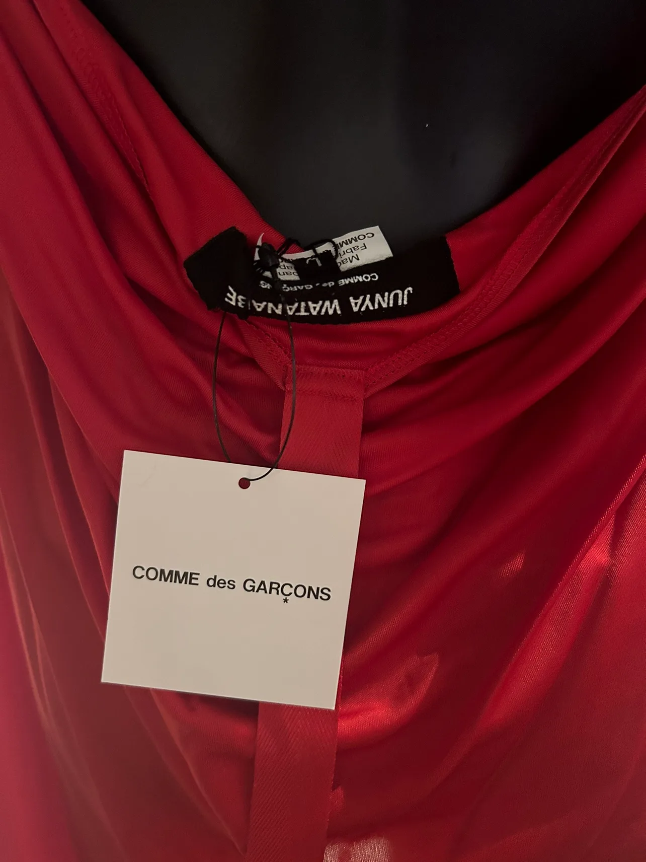 New with tags Comme des garçons lace trimmed dress image indicator(7)