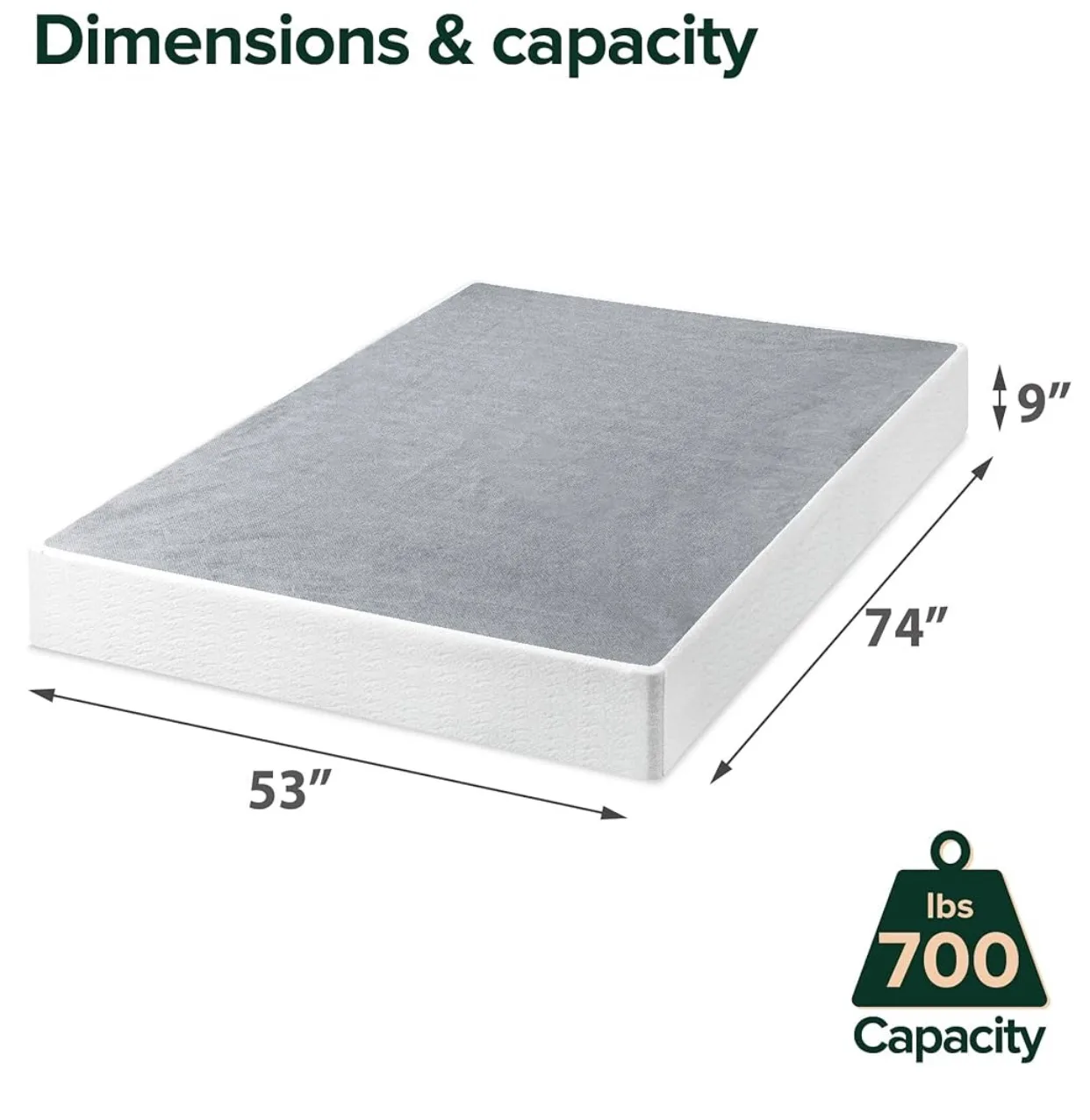 9 Inch High Profile Smart Box Spring  (size: Full) image indicator(4)