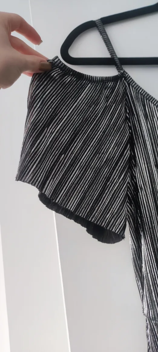 Silver and Black jumpsuit with shorts image indicator(2)