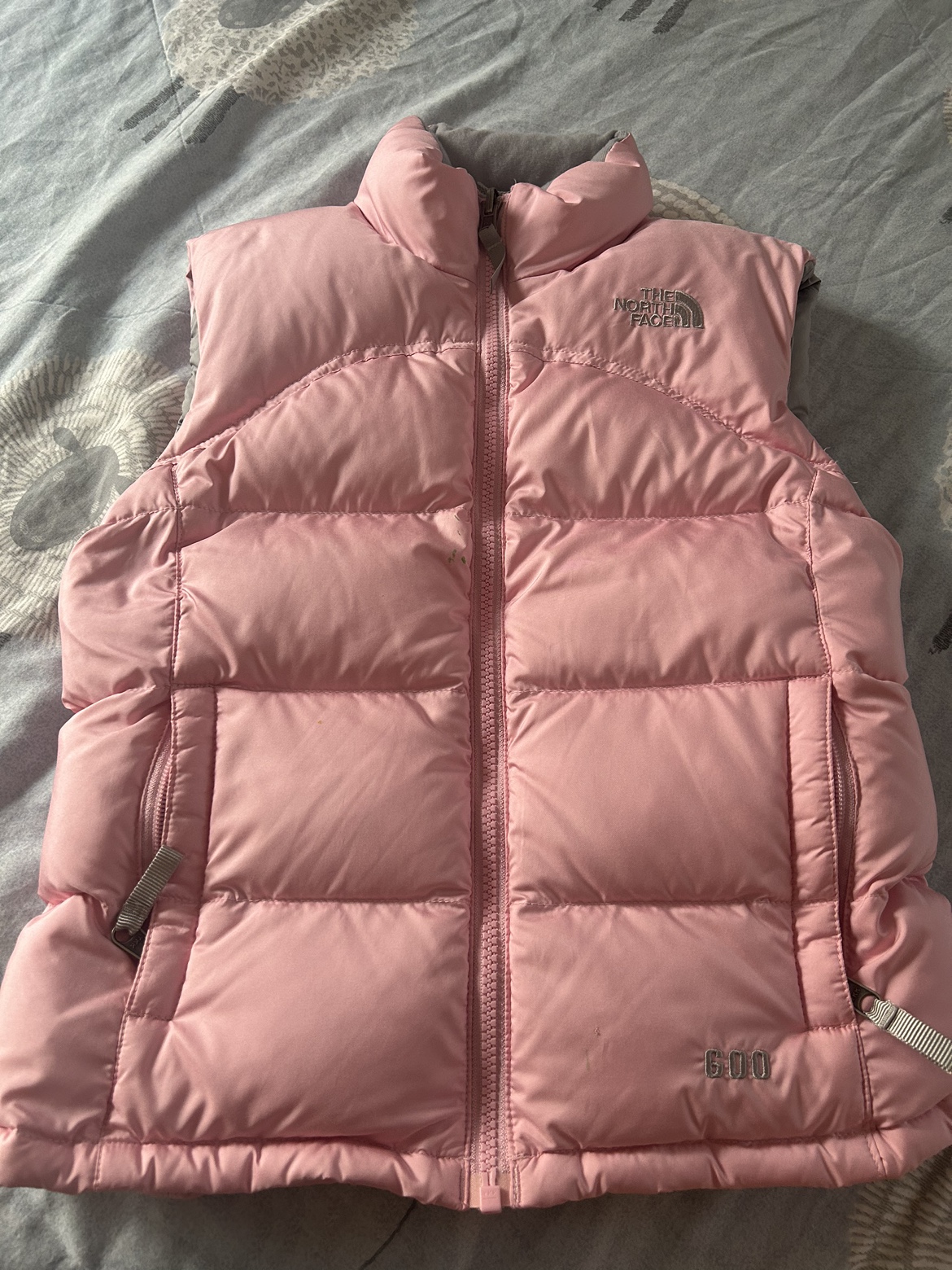 Northface size small girls pink vest