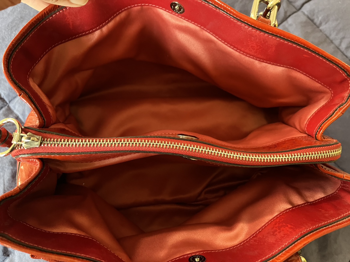 Coach Red Patent Leather Handbag - photo 2