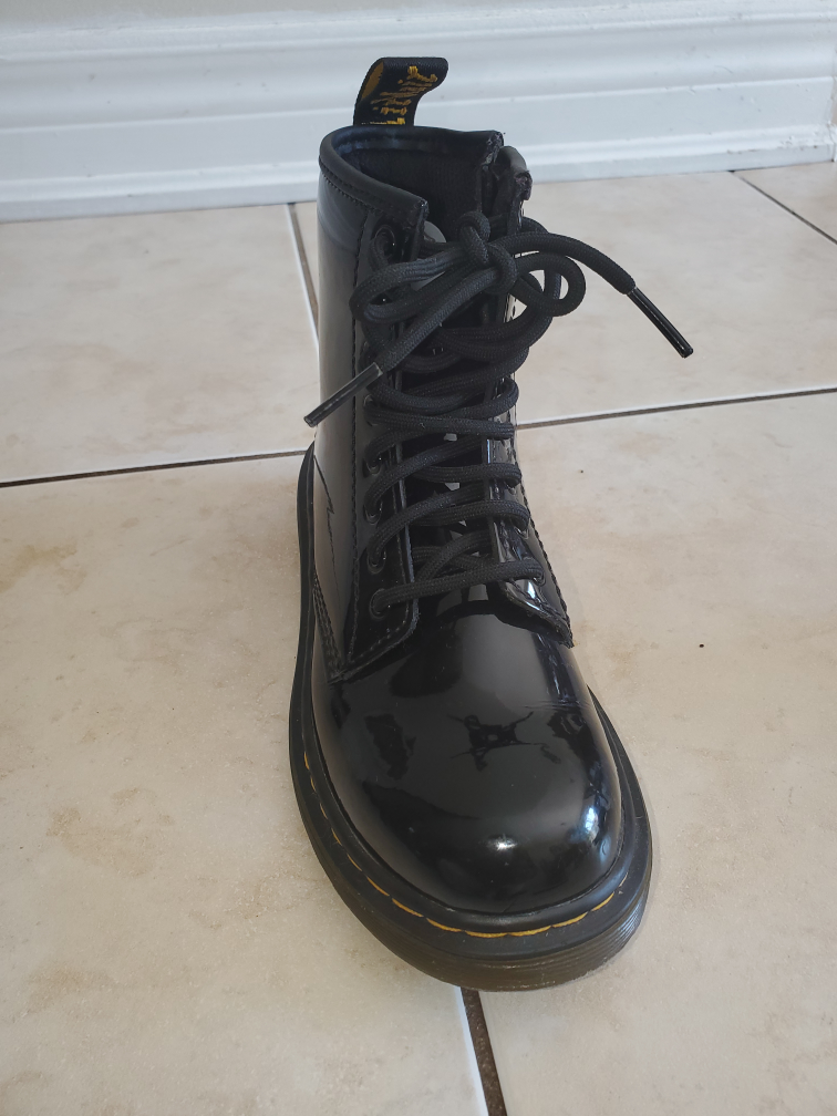 Dr. Martens Patent Boots Size 13 US-Youth