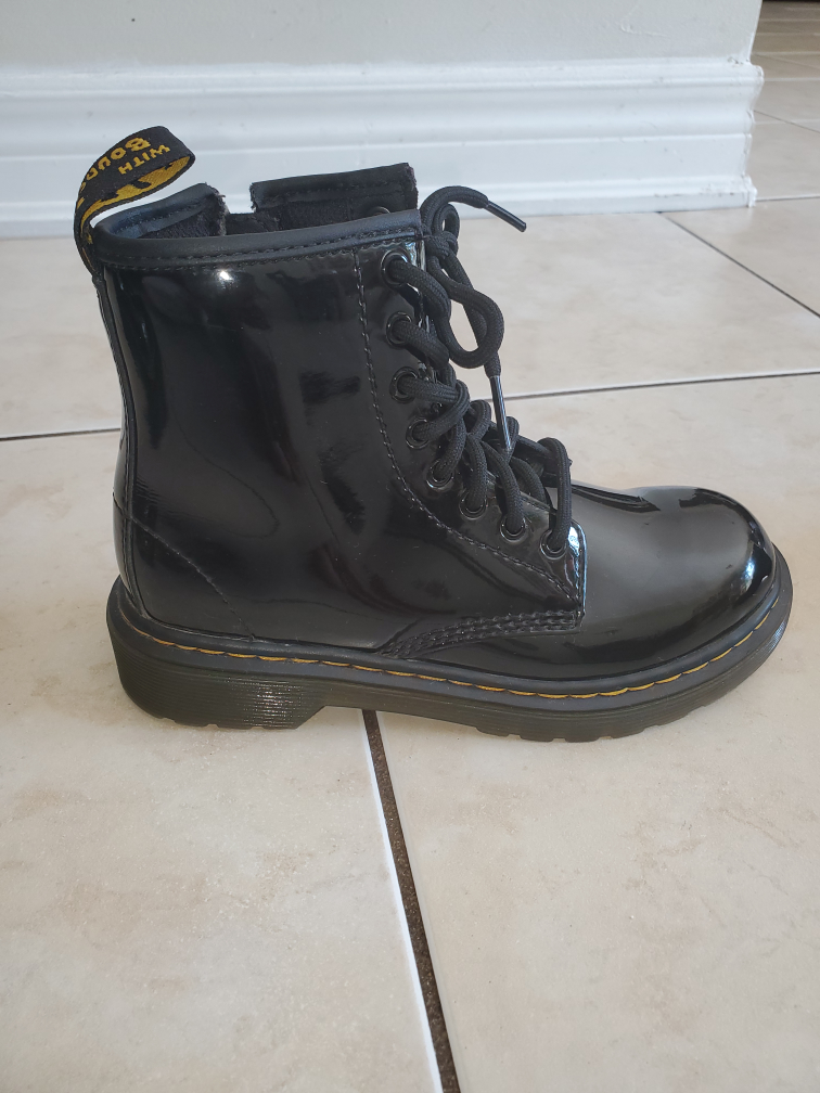Dr. Martens Patent Boots Size 13 US-Youth - photo 4