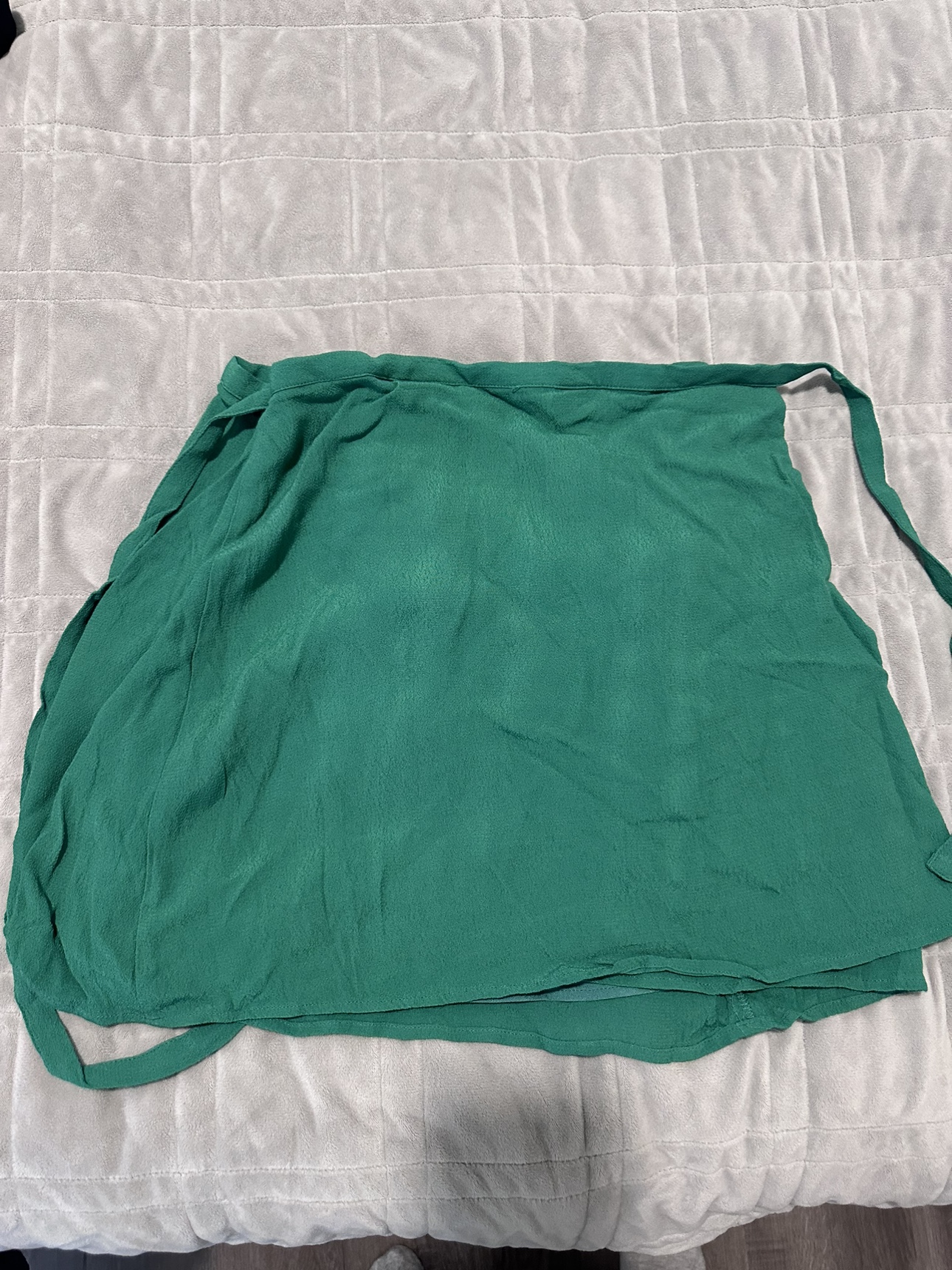 Sundeh green wrap skirt- S - $20