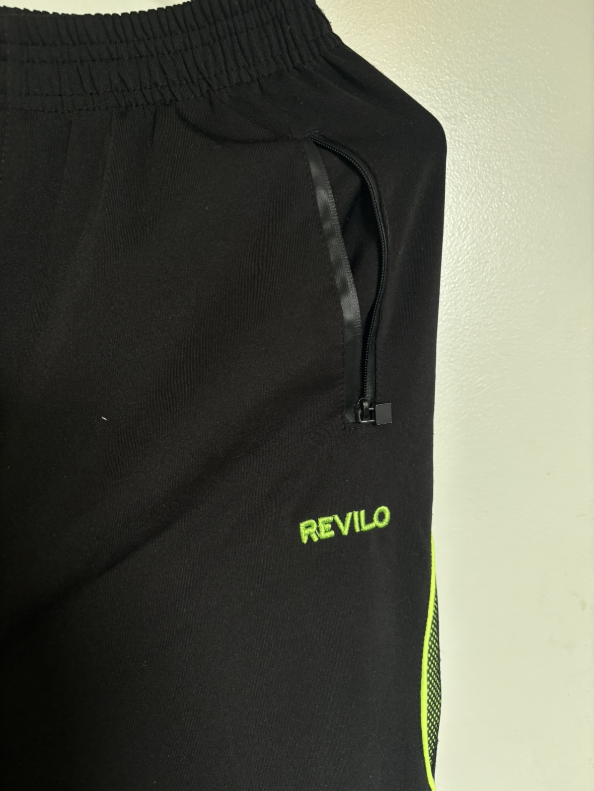 Revilo Black & Lime Green Track Pants - photo 2