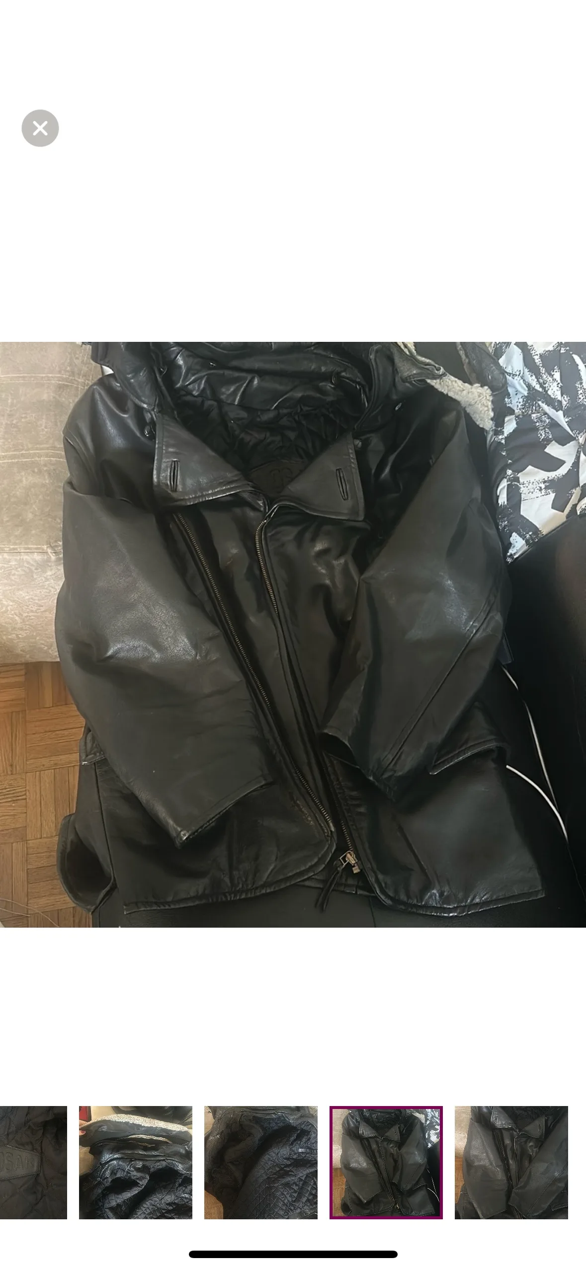 Rudsak Black Leather Jacket with Fur Collar image indicator(9)