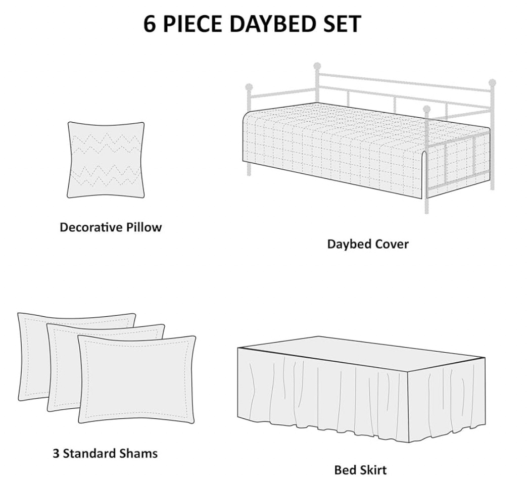 Twin Size Black Metal Daybed Frame + Mattress - photo 3