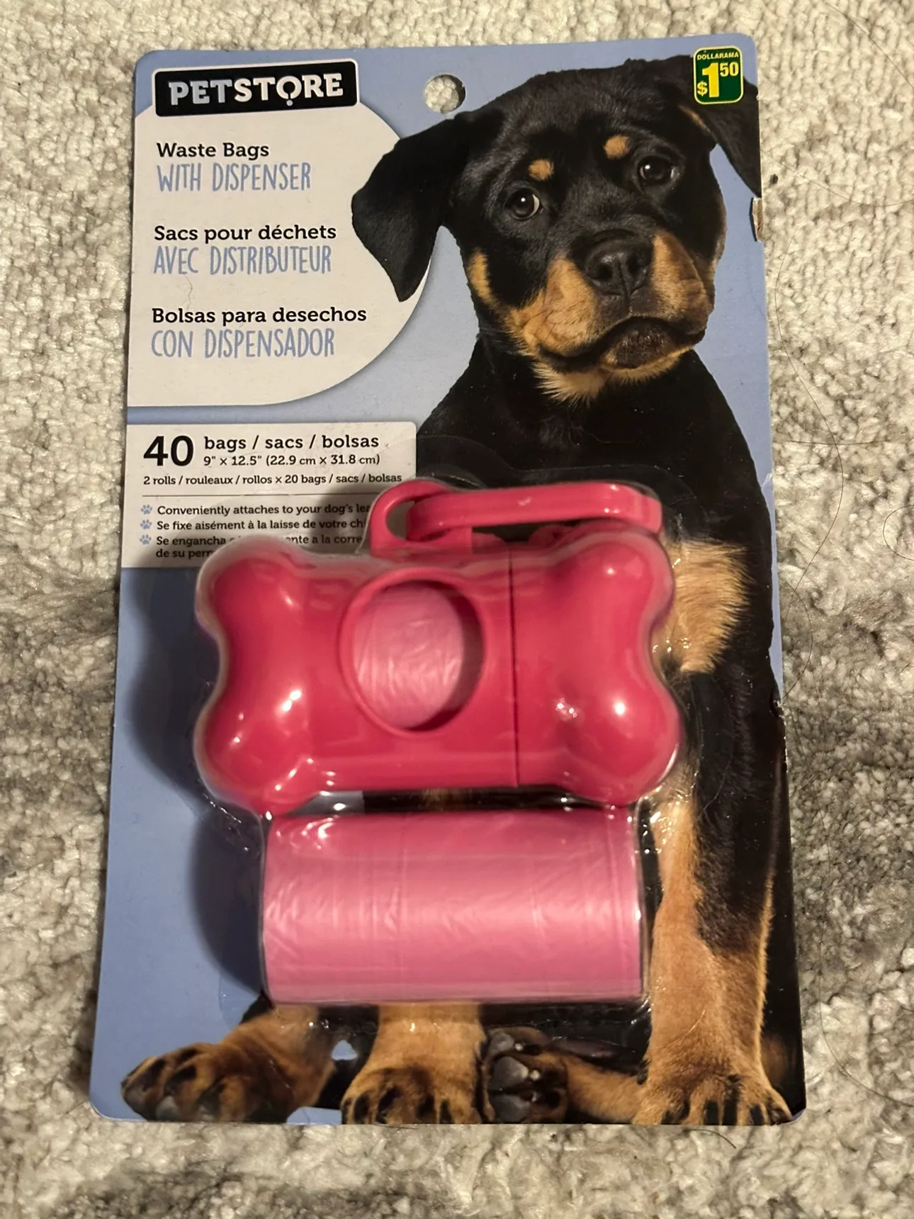 Dog leash, toothbrush and waste bags. New and sealed. $3 total. image indicator(2)